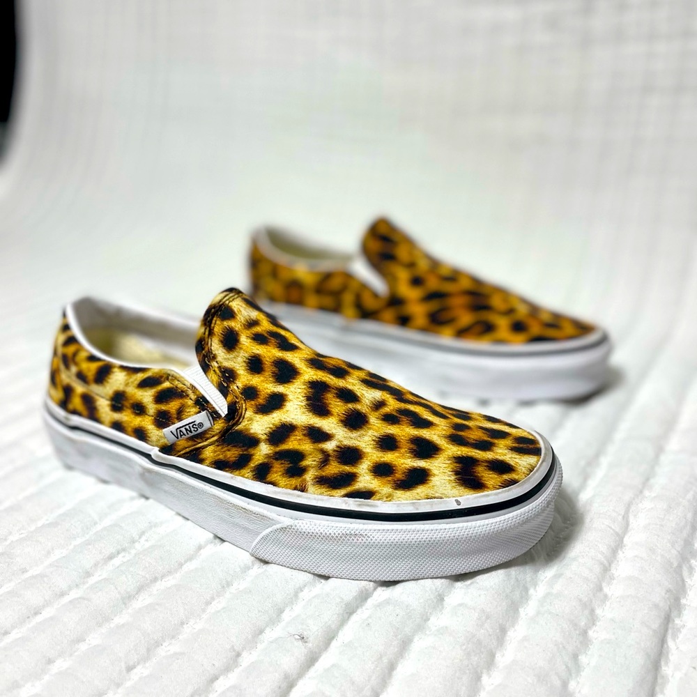 Vans Leopard Print Slip On M 4.5/ W 6